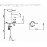 Single-lever countertop washbasin tap made of stainless steel Nidzica