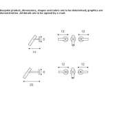 3-hole wall-mounted washbasin tap made of stainless steel Alcanede