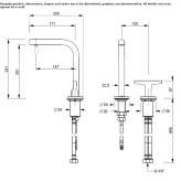 2-hole countertop washbasin tap Amidon