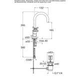 1-hole countertop washbasin tap Narvik