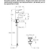 Single-lever countertop washbasin tap Hurezani