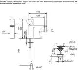 1-hole countertop washbasin tap Guama