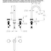 3-hole countertop washbasin tap without cork Ziduri