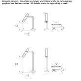 2-hole countertop washbasin tap made of stainless steel Alcanede