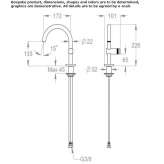 1-hole countertop washbasin tap without cork Ziduri