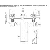 3-hole wall-mounted washbasin tap Kerman