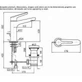 1-hole, brass countertop washbasin faucet Lassee