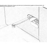 Wall-mounted washbasin tap with plate Oronz
