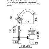 1-hole washbasin tap Pertek