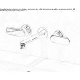 3-hole wall-mounted washbasin tap Oronz