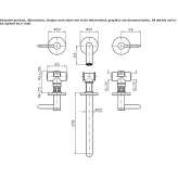 3-hole wall-mounted washbasin tap with aerator Hejnice