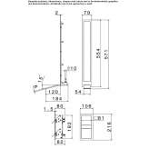 Wall-mounted washbasin tap made of stainless steel Crispano