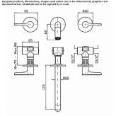 Wall-mounted brass washbasin tap with single rosettes Lassee