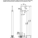 Floor-standing 1-hole washbasin tap Scobey