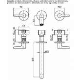 3-hole brass washbasin tap with aerator Lassee