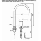 2-hole countertop washbasin tap with aerator Byram