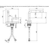 Countertop washbasin tap Cona