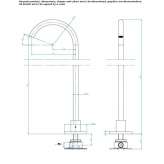 3-hole freestanding basin tap in stainless steel Bassiano