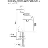 Single-lever countertop washbasin tap Kuhmo