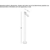 Floor-standing single-lever washbasin tap Eext