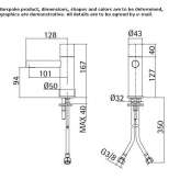 Countertop washbasin tap Etucuaro