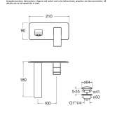 Single-lever washbasin tap Lirio