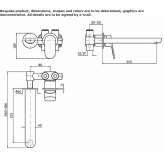 2-hole brass washbasin tap with aerator Carupano