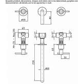 Stainless steel wall-mounted washbasin tap with aerator Nidzica