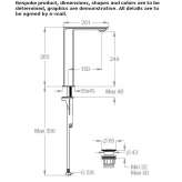 Countertop 1-hole stainless steel washbasin tap Villabe