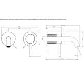 2-hole stainless steel washbasin tap Lubian