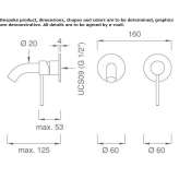 Wall faucet with spout Emmen