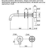 Wall-mounted hydroprogressive washbasin tap made of stainless steel Korgan