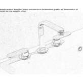 Bateria umywalkowa nablatowa 3-otworowa Oronz