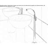 Washbasin tap standing on the floor Oronz