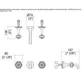 3-hole wall-mounted washbasin tap Sanka