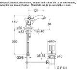 1-hole washbasin tap with individual rosettes Sebnitz