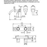 2-hole wall-mounted washbasin tap Zoppola