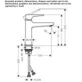 Single-lever countertop washbasin tap Ceton