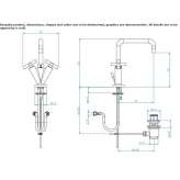 1-hole washbasin tap with single rosettes Vasilati