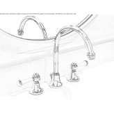 Classic, 3-hole washbasin tap Solarino