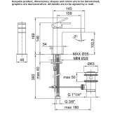 1-hole countertop washbasin tap Laramate