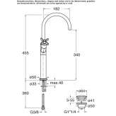 1-hole countertop washbasin tap with automatic stopper Narvik