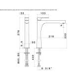 Single-lever countertop washbasin tap Treungen