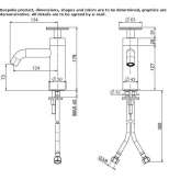 Countertop, hydroprogressive, 1-hole washbasin tap Korgan