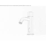 Electronic countertop washbasin faucet made of stainless steel Galegos