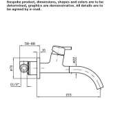 Single-hole wall-mounted washbasin tap Bemidji