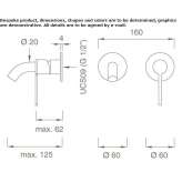 Wall faucet with spout Hoshcha