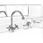 1-hole washbasin tap with single rosettes Solarino