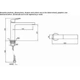 Single-lever countertop washbasin tap with aerator Loiching