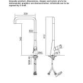 Countertop washbasin tap Irodouer